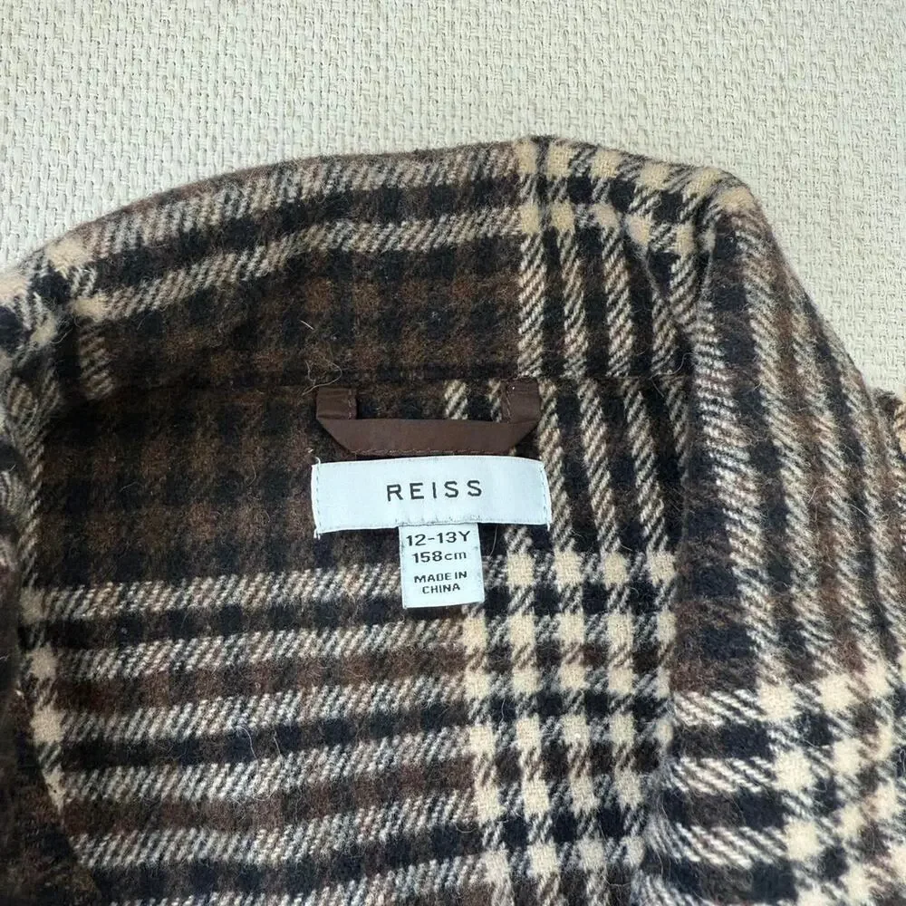 Reiss brown plaid